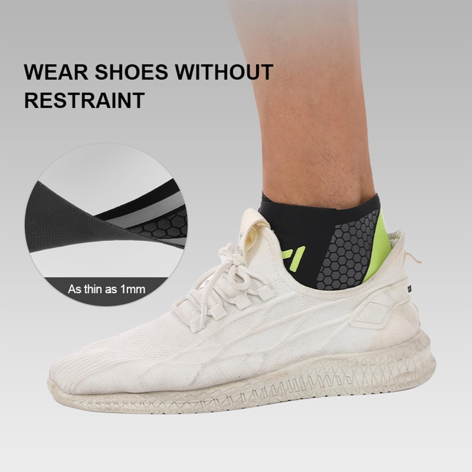 2 Pack Ankle Brace Compression Support Adjustable Lace Up Sports Stabilizer, New