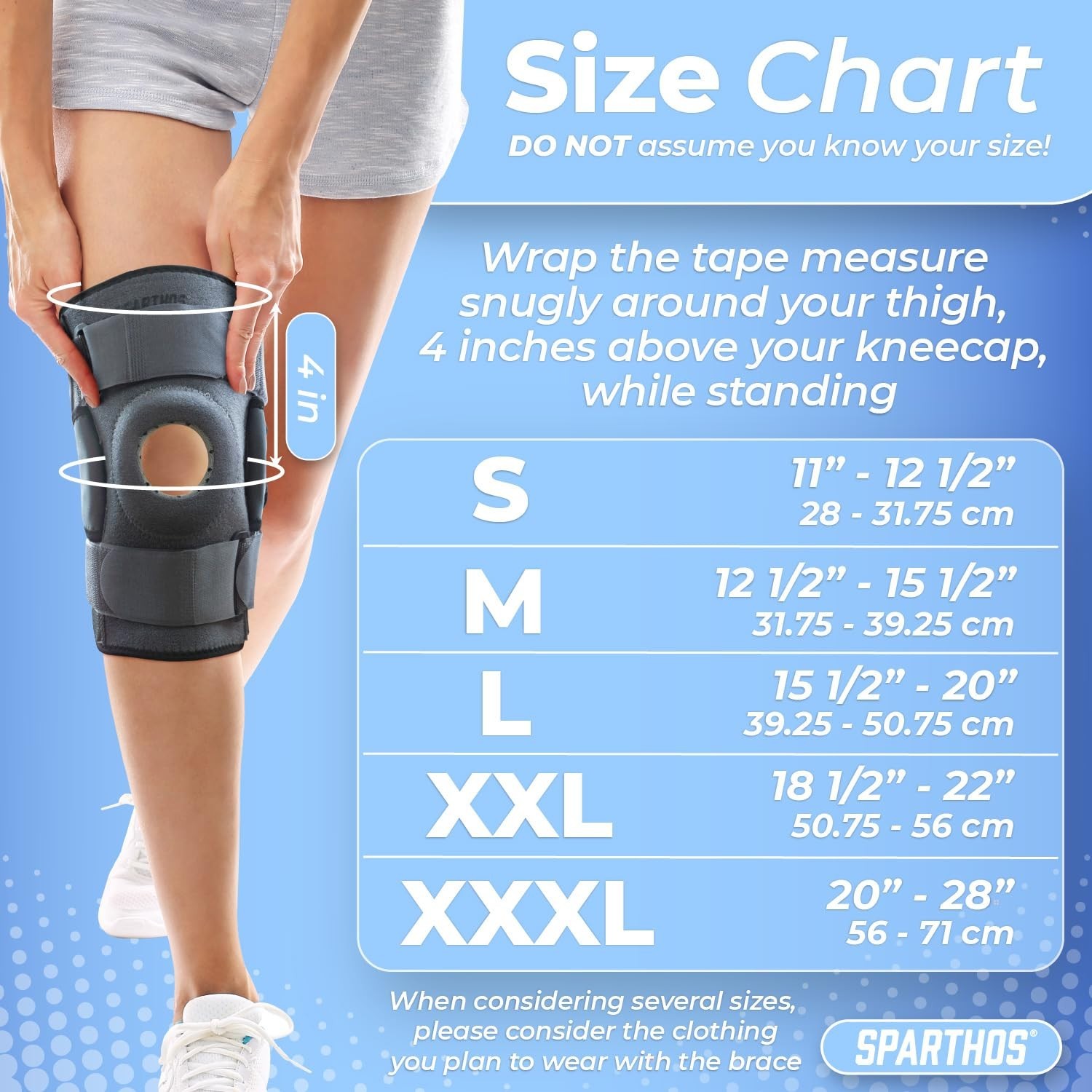 Comfortable Hinged Knee Brace for ACL, MCL, Meniscus – Adjustable and Breathable