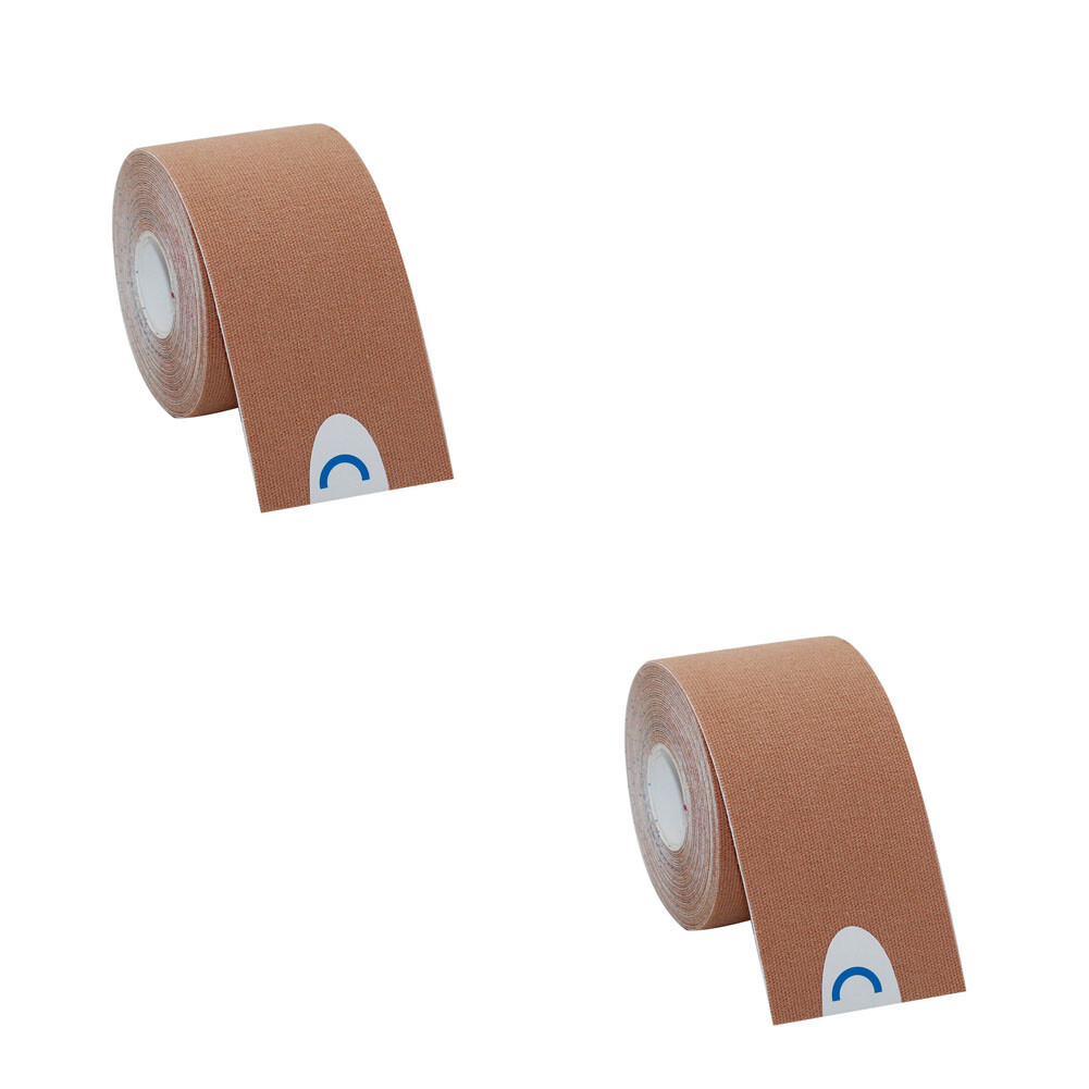 US 2 Pcs Cotton Elastic Kinesiology Therapeutic Athletic Latex Free Sport Tape