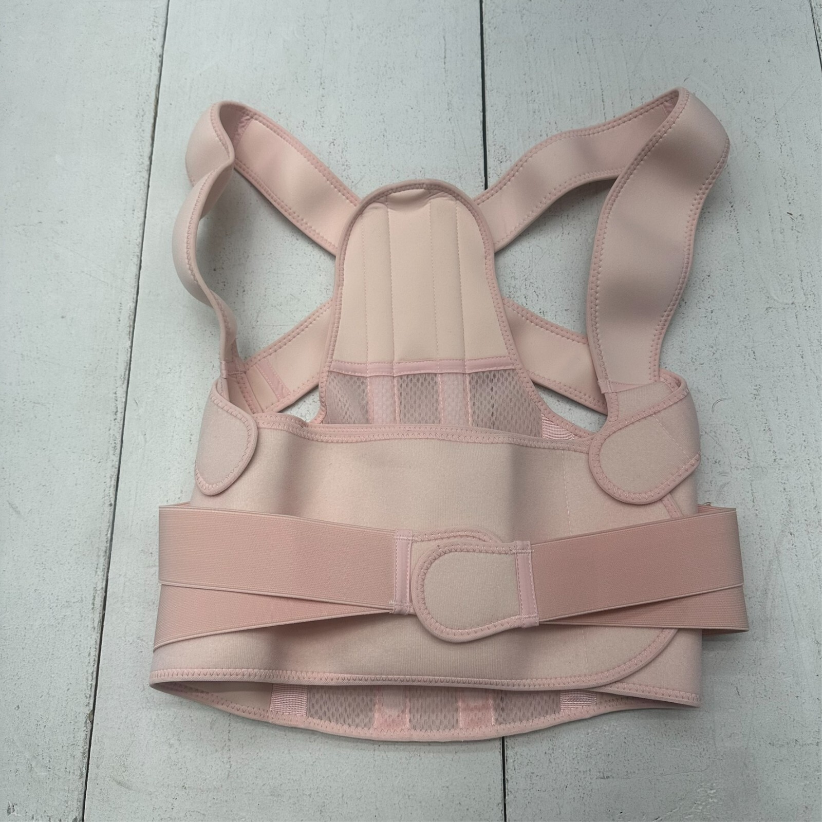 Sloworld Pink Adjustable Back Brace Posture Corrector Unisex Adults Size L NEW