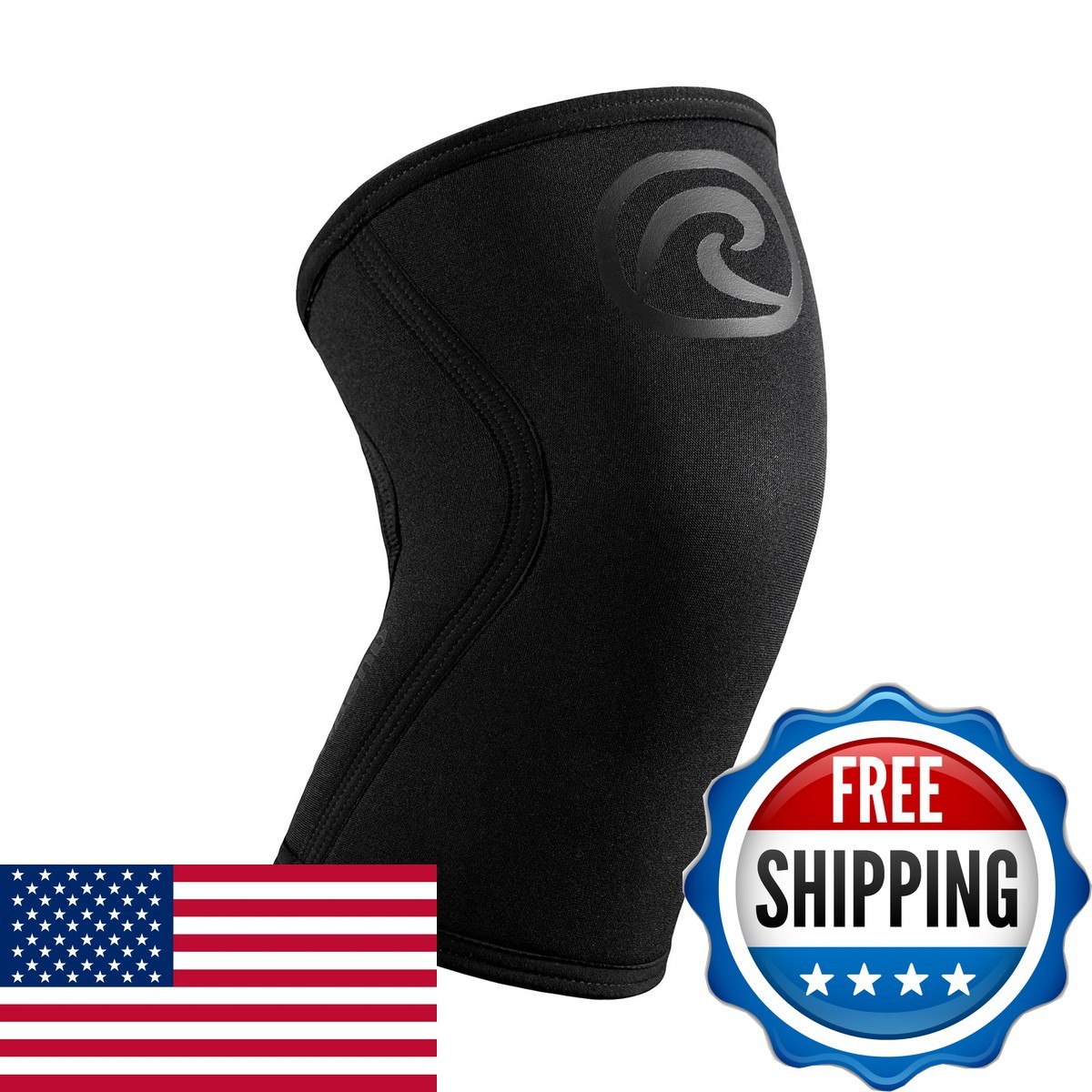 Rehband RX Knee Support 7mm Neoprene Sleeve Carbon/Black X-Small