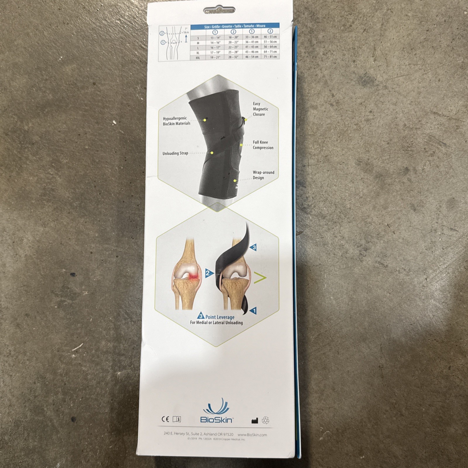 Bioskin Crossfire OA Knee Brace Support Left Or Right Size Medium – Open Box