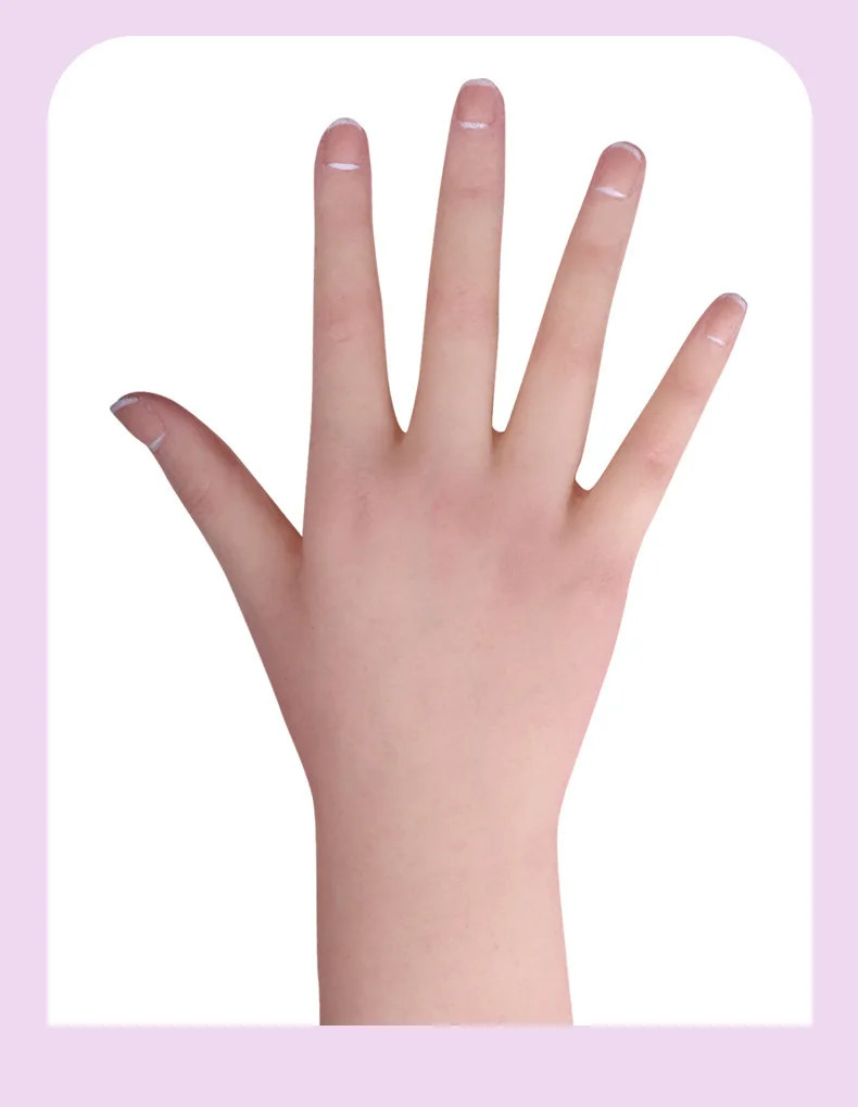 Silicone Prosthesis Hand Sleeve Highly Simulated Skin Artificial Arm Cover Scars