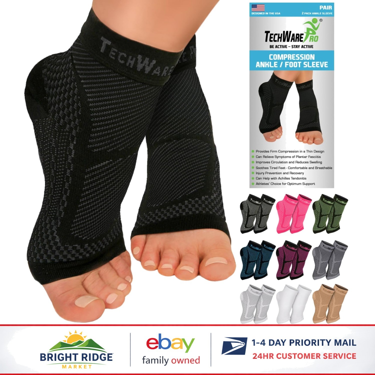 Lightweight Plantar Fasciitis Sock for All-Day Comfort and Breathability