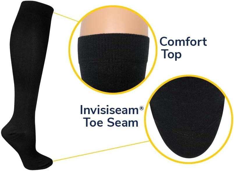 Women’s Graduated Compression Knee High Socks – Perfect for Travel & Daily Wear