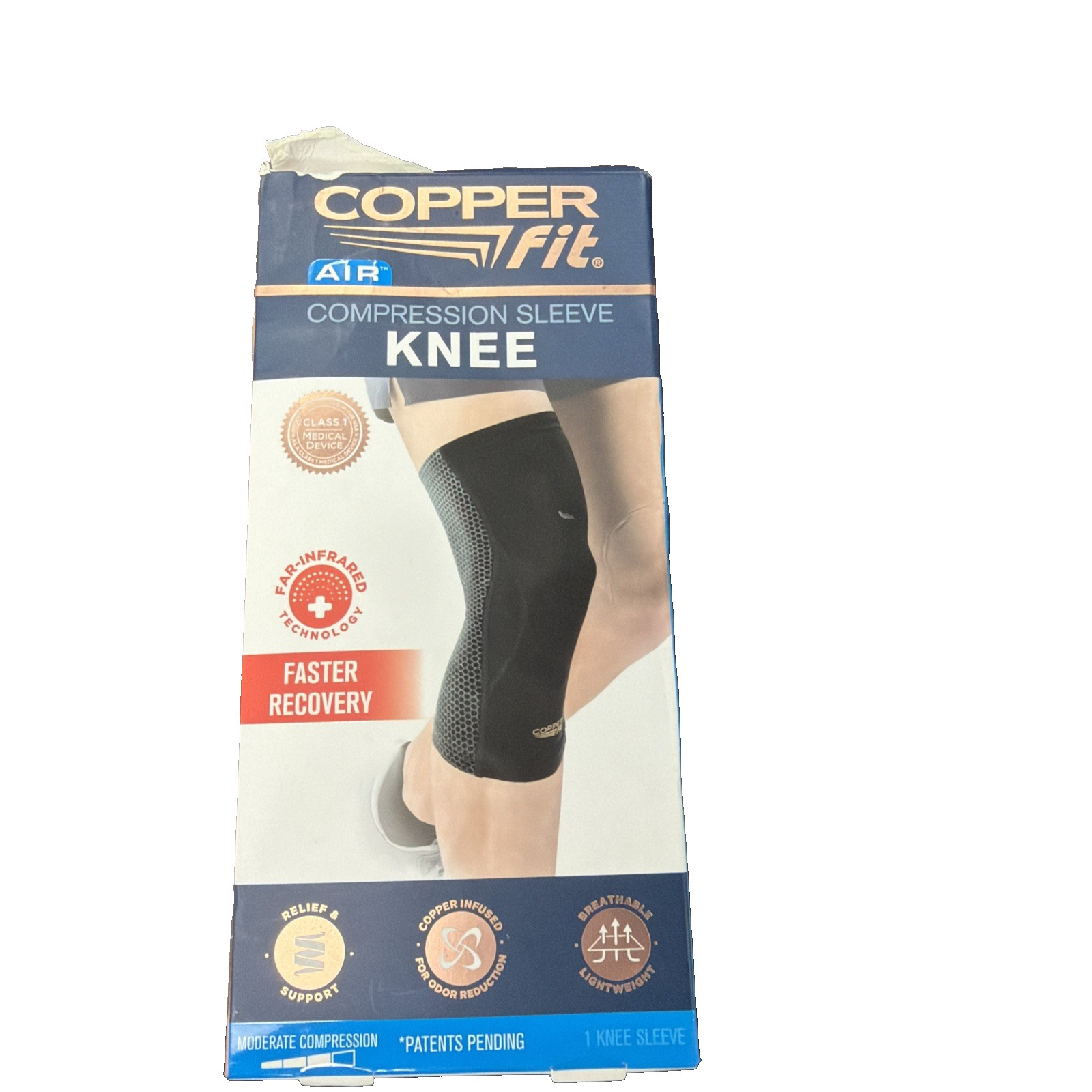 Copper Fit Air Compression Sleeve Knee Large Size With Far Infrared Technology