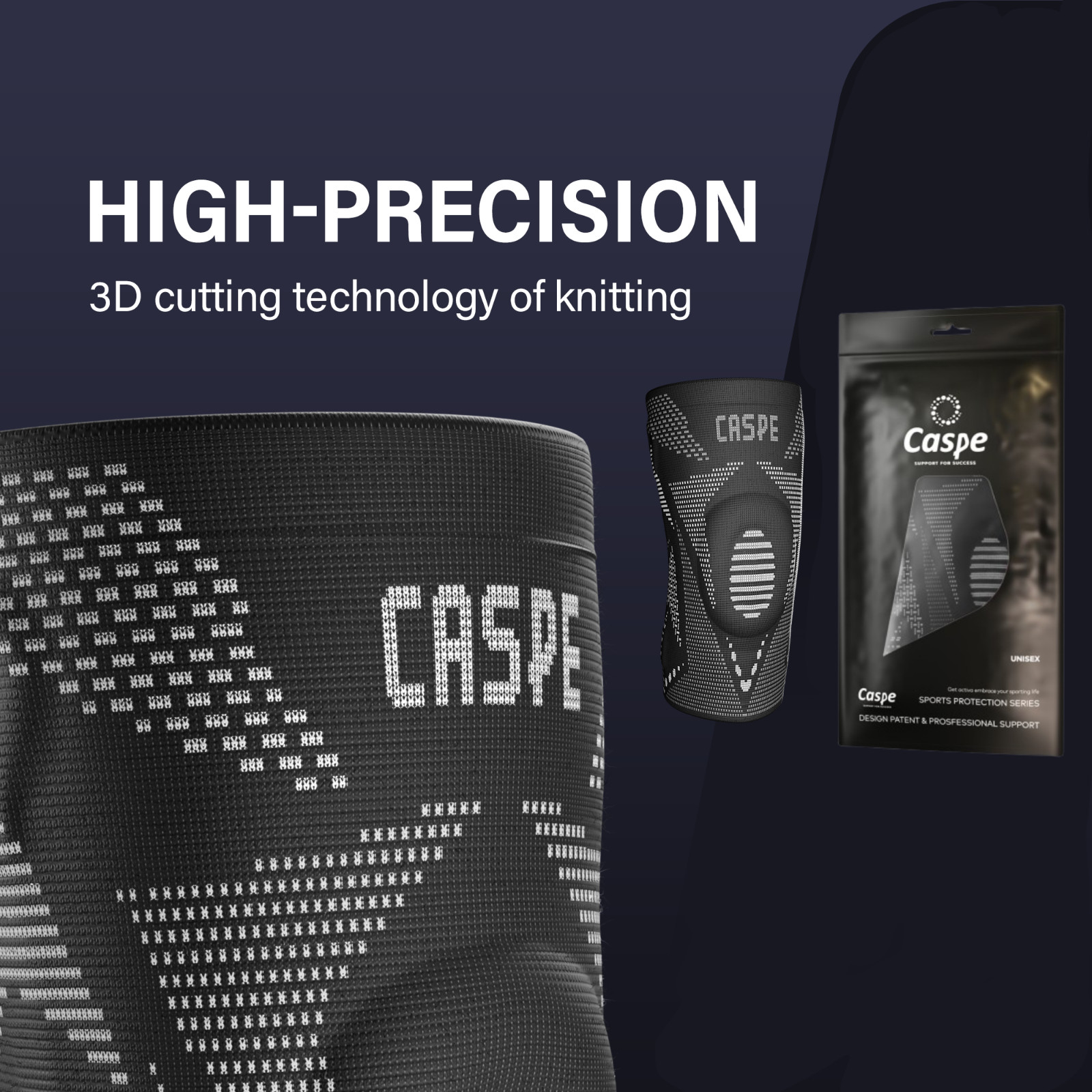 Knee Brace Compression Sleeve Support Joint Pain Arthritis Relief For Sport Gym