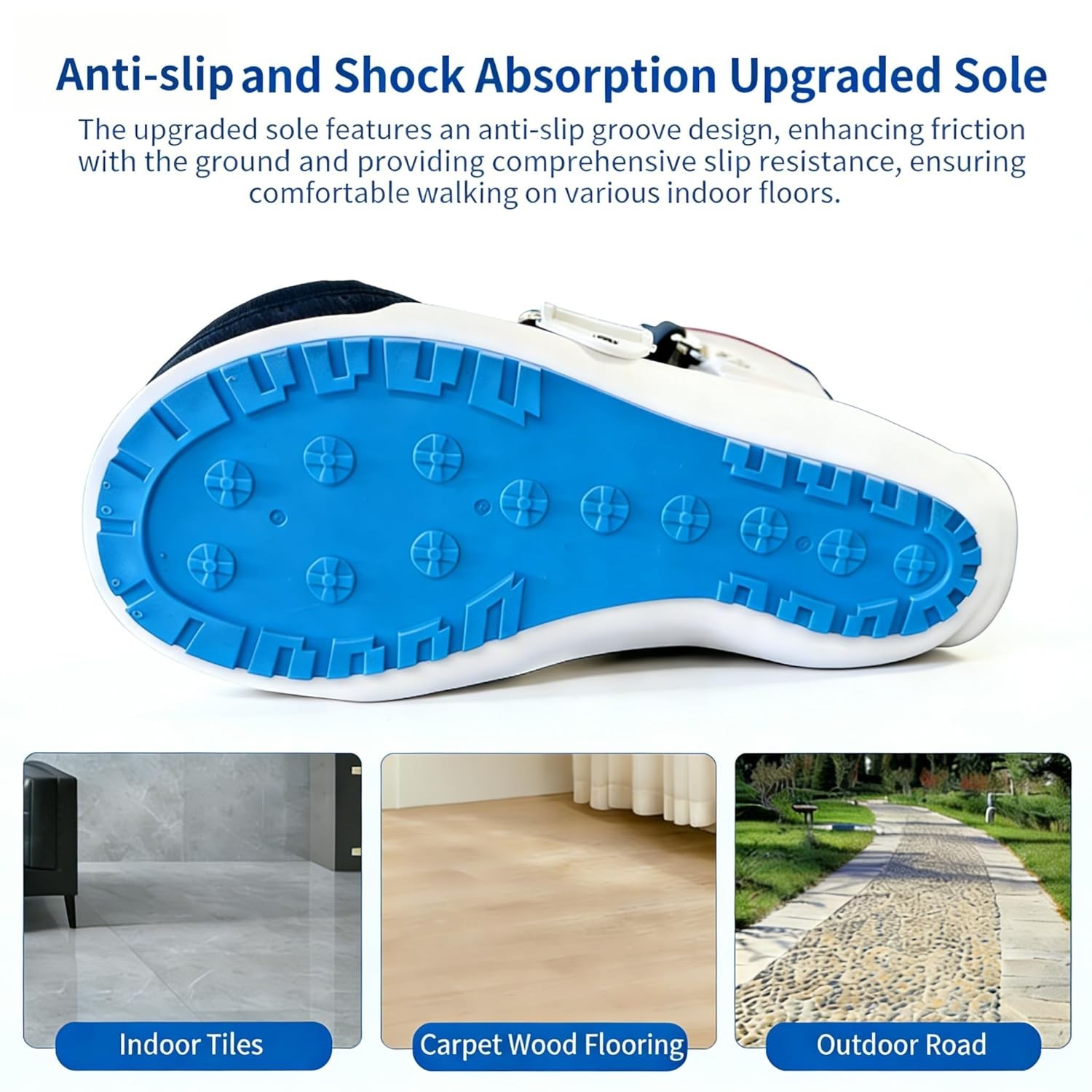 Fracture Boot for Toe & Ankle Injuries Breathable Stabilizer Cast Boot Left Foot