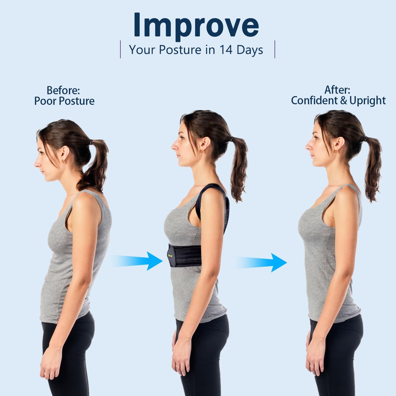 Mercase Professional Posture Large (Pack of 1), 32″-39″ Under bust L