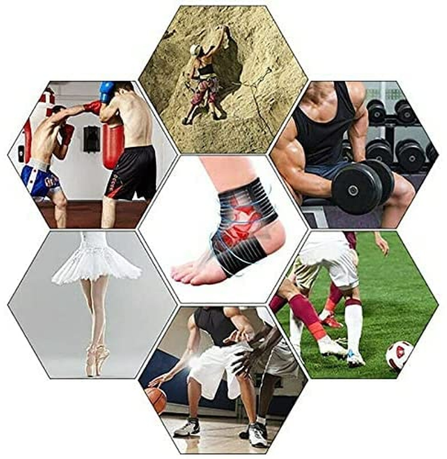 Elastic Lower Leg Calf Compression Support Bandage Sleeve Wrap for Women and …
