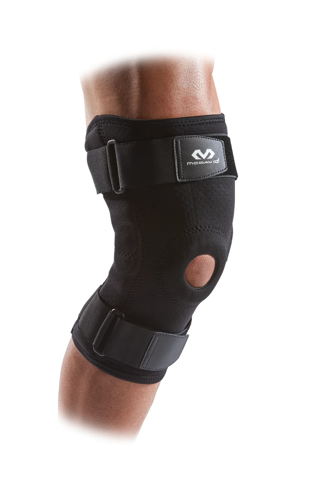 Knee Brace With Dual Hinges, Black, Adult Small/Medium