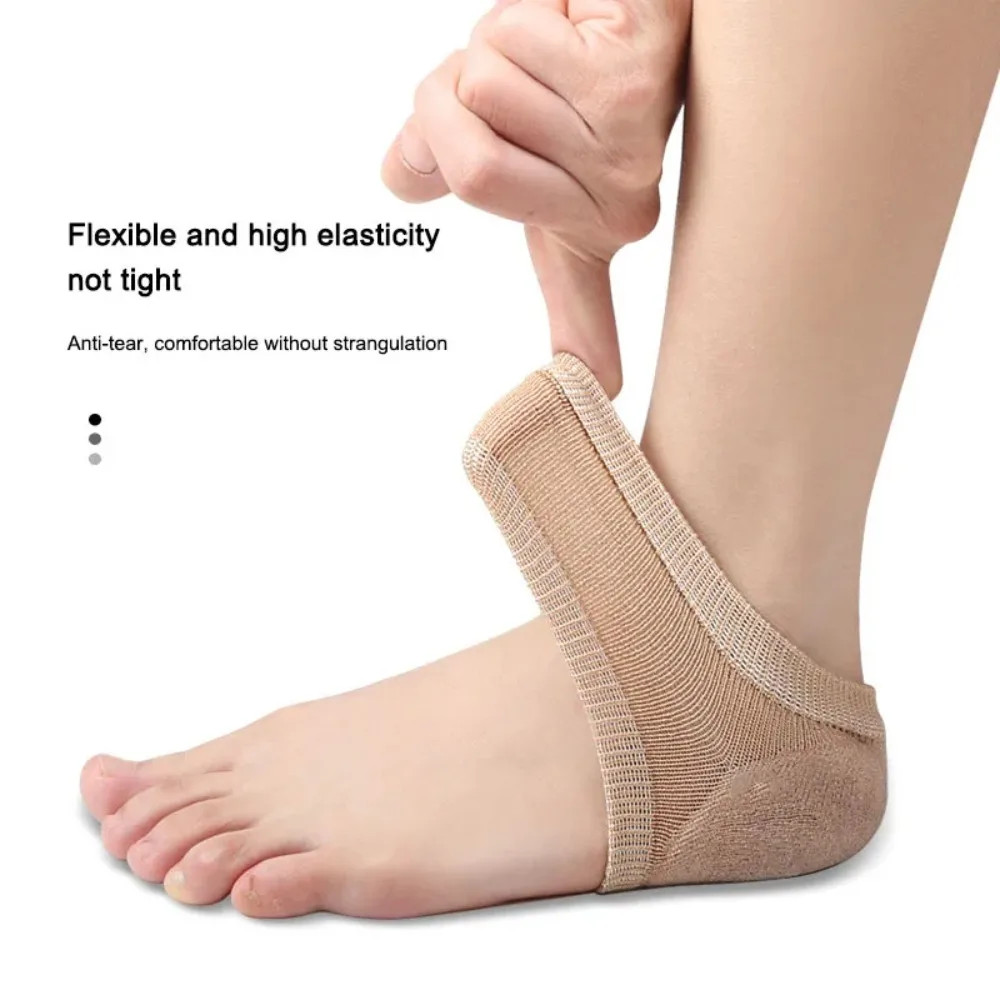 Silicone Heel Protective Cover Moisturizing Polyester Shoe Pads Skin Repair Pain