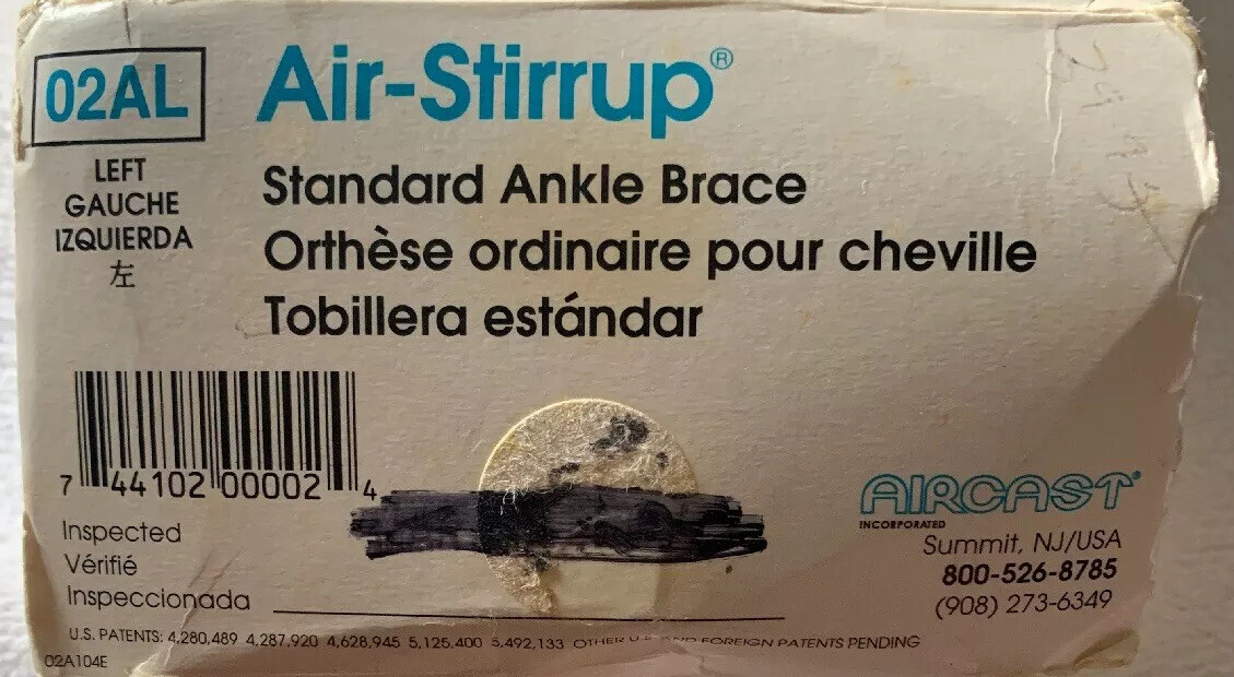 Aircast Air-Stirrup Ankle Brace, Left Foot, Large [02AL]