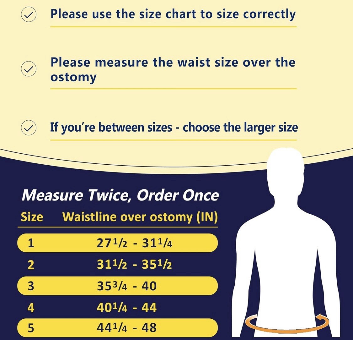 New Medium URIEL Abdominal Ostomy Belt