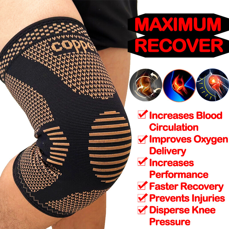 Knee Sleeve-Knee Braces for Joint Pain Relief Knee Support Womens Mens Sports in