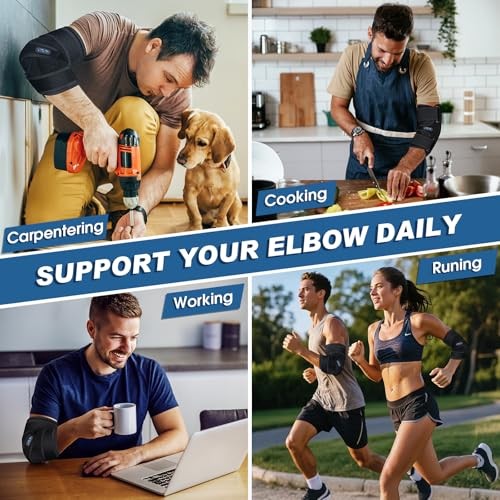 Elbow Brace, Elbow Splint for Cubital Tunnel Brace for Sleeping One Size Black