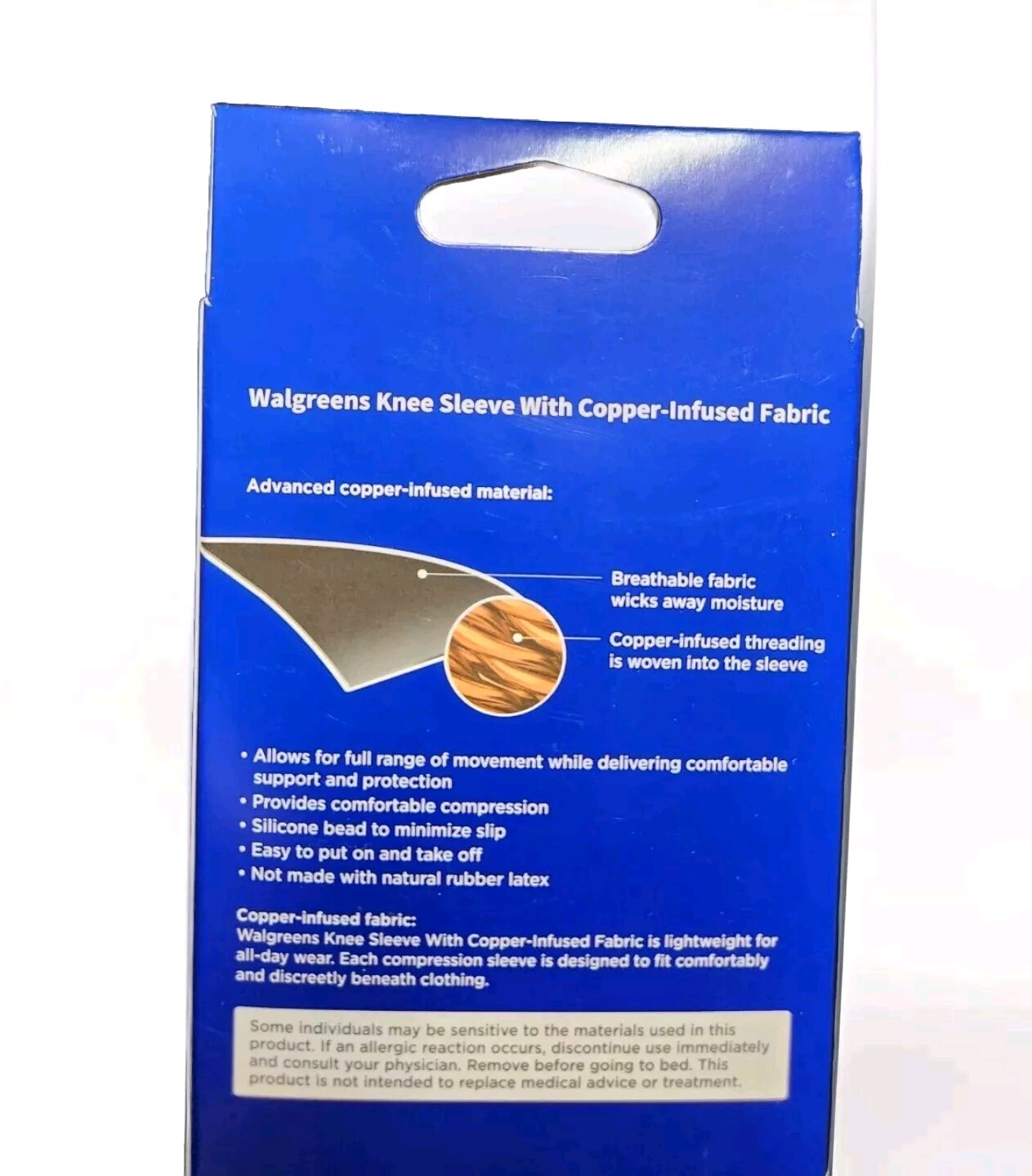 Walgreens Compression Knee Sleeve With Copper Infused Fabric-1 Knee Sleeve (M/L)