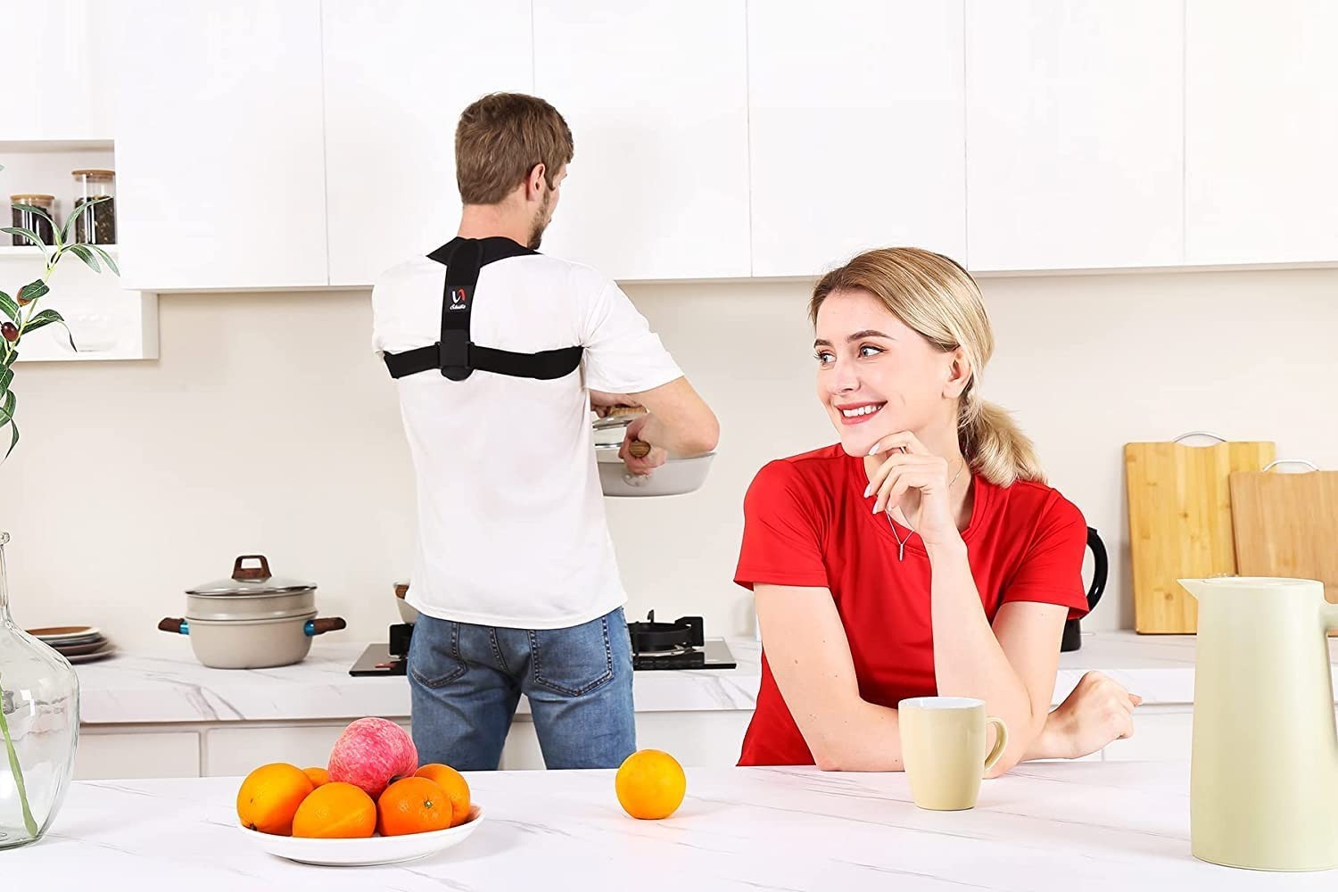 Posture Corrector with Adjustable Fit (30″-42″) – Enhance Wellness & Confidence