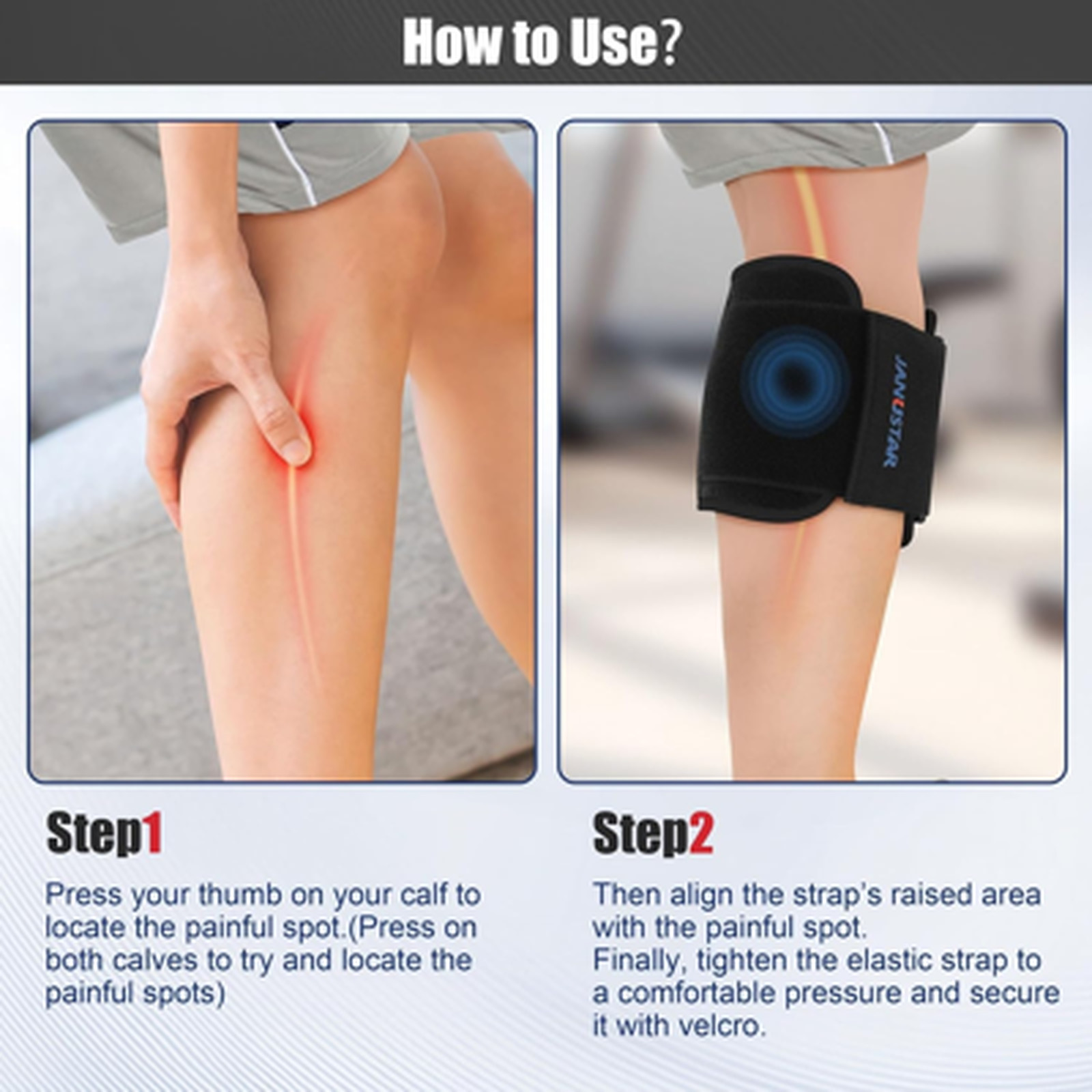 Sciatica Pain Relief Brace Nerve Pressure Pad Targeted Compression for Lower