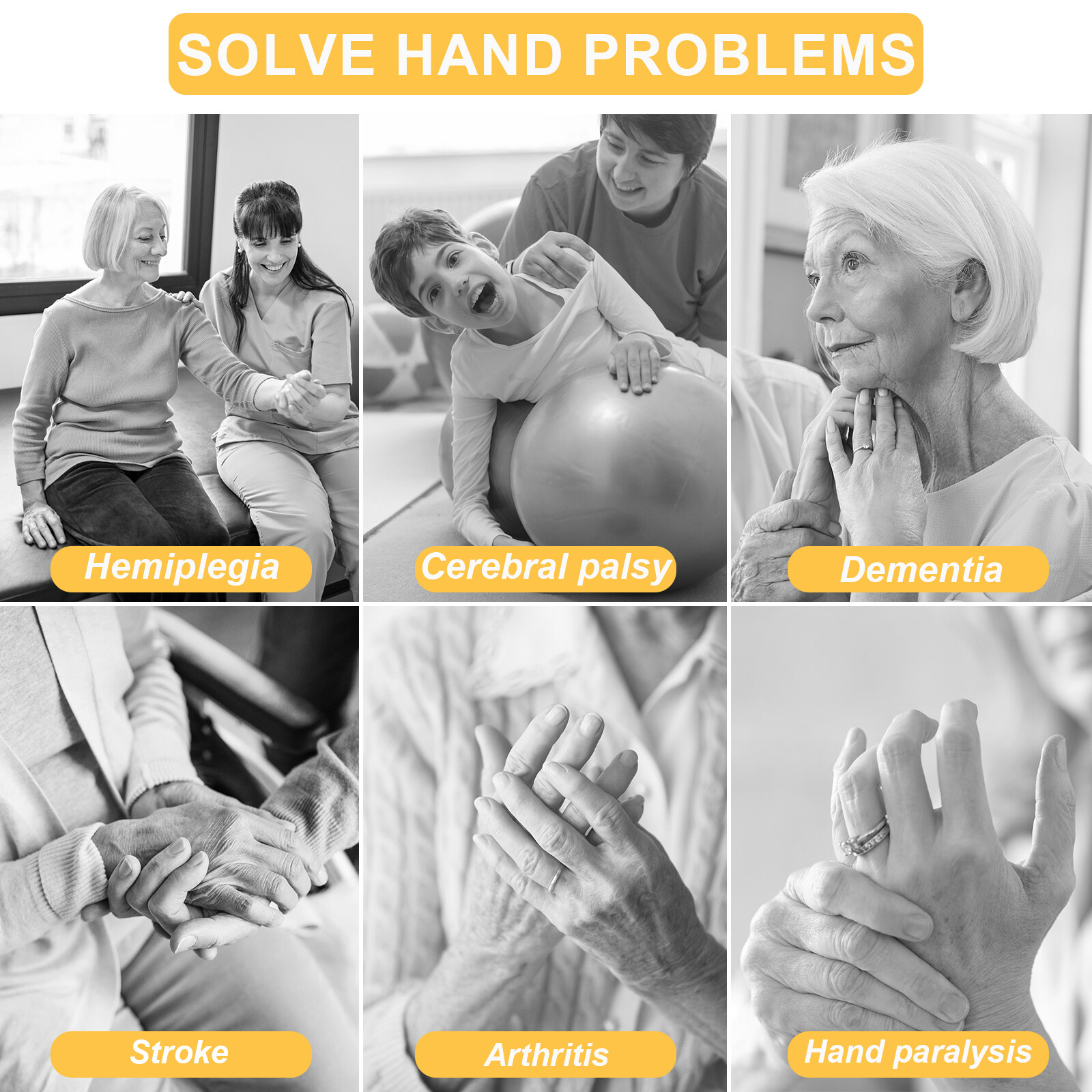 Finger Exerciser & Hand Strengthener Rehab Rehabilitation Robotic Therapy Gloves