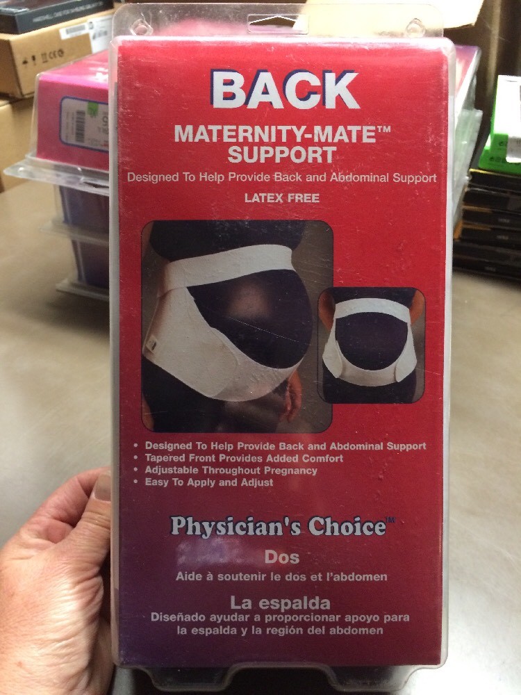 Physicians Choice Maternity Mate Support #5000-2574 White Size Large