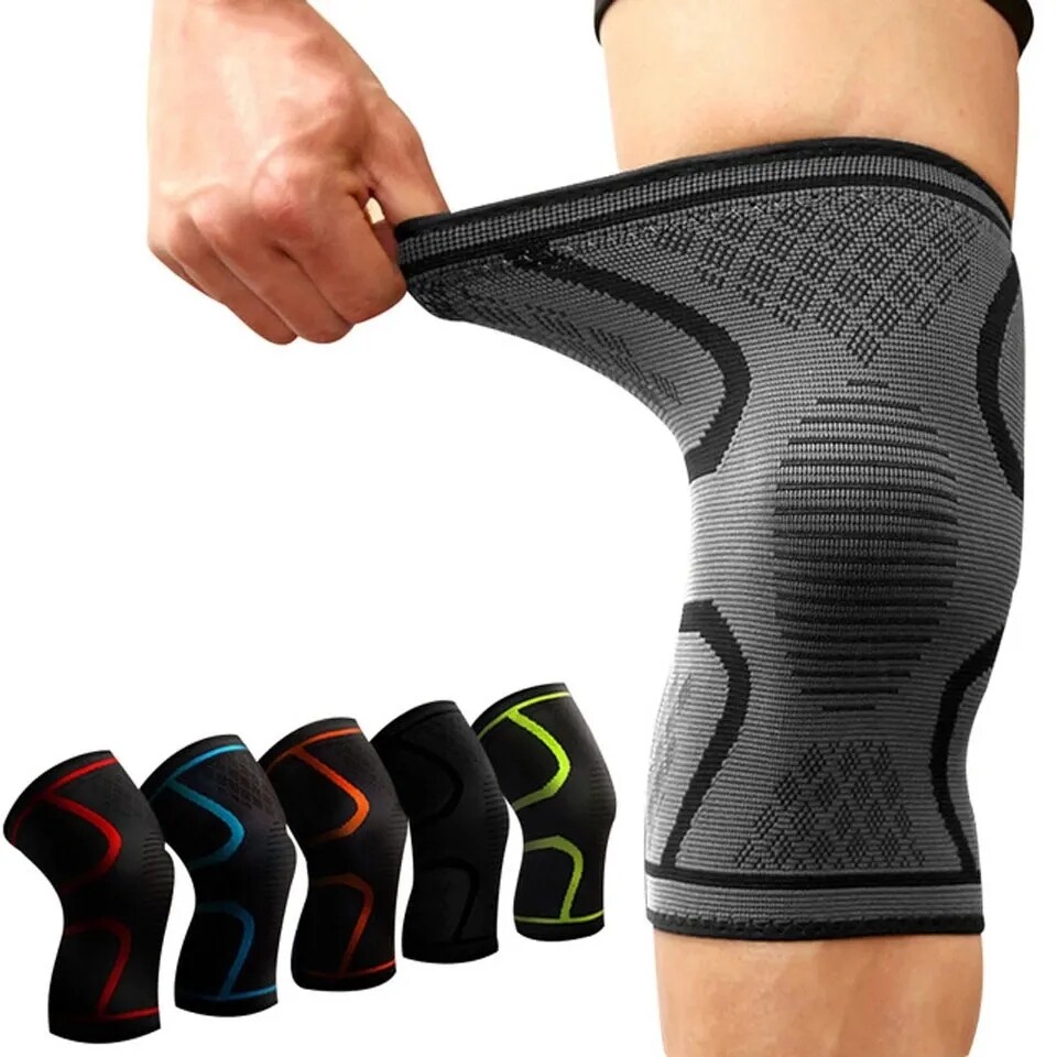 US Sports Compression Sleeves Knee Pads Elastic Knee Support Brace for Men Women