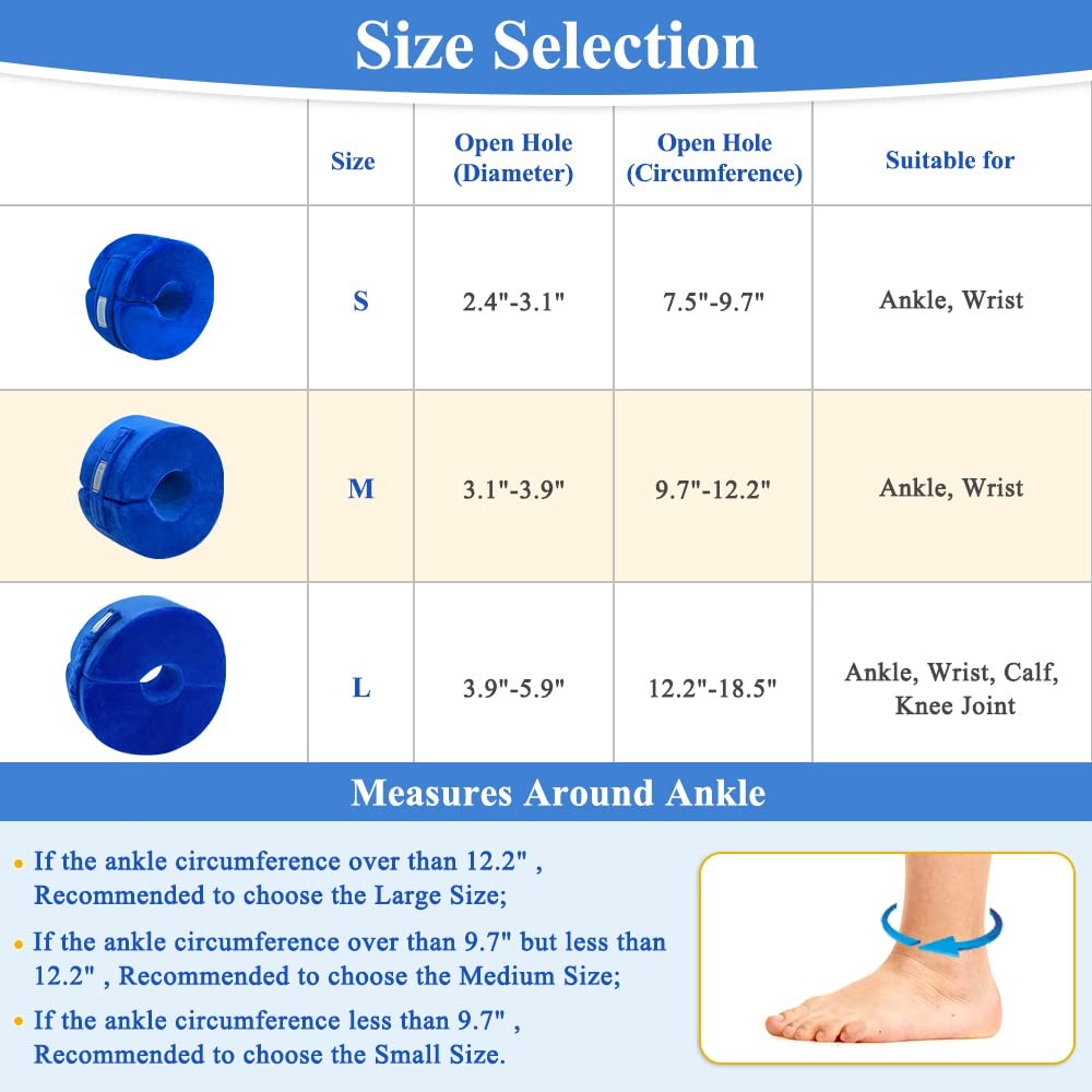 Foot Elevation Pillows Ankle Wedge Foot Support Pillow Heel Protectors for Pr…