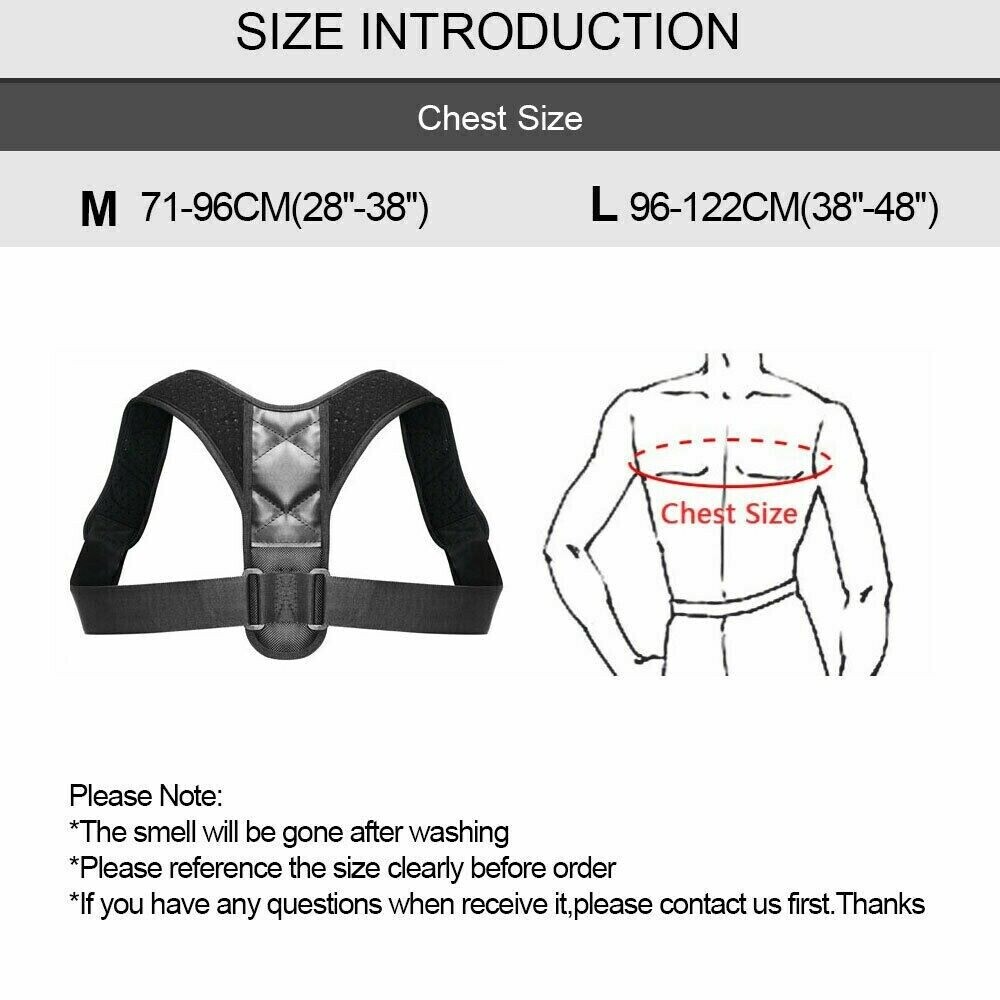Magnetic Posture Corrector Brace Bad Back Lumbar Good Proper Support Girdle Belt