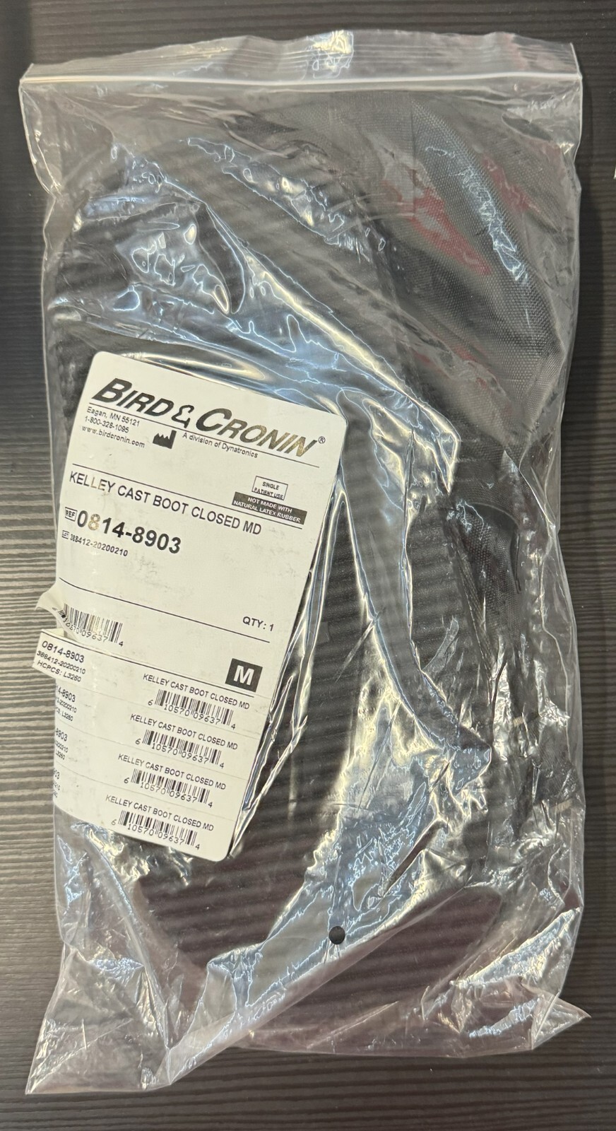 Bird & Cronin Kelley Cast Boot Closed MD 0814-8903