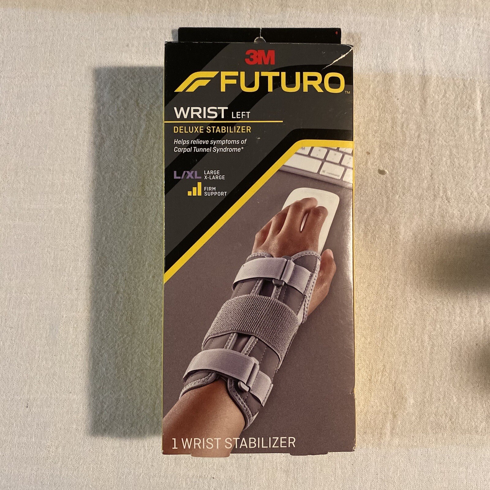 Futuro Deluxe Wrist Stabilizer, Left Hand Size Large/XL