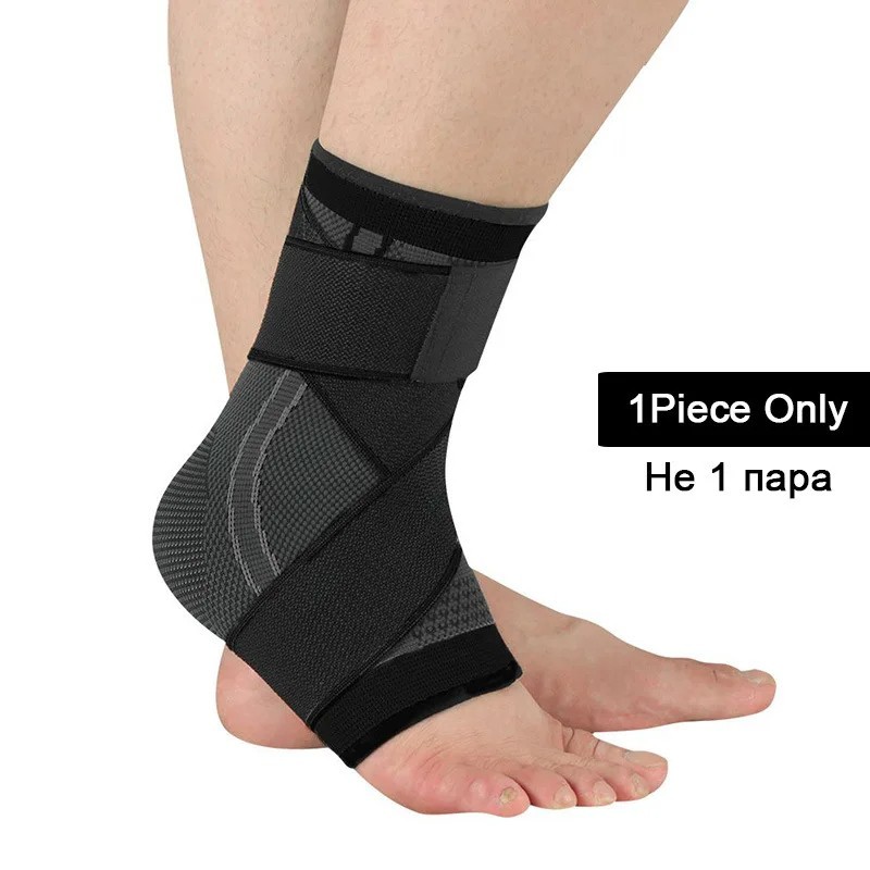 1pc Ankle Support Brace Compression Strap Adjustable Sports Wrap Running Hiking