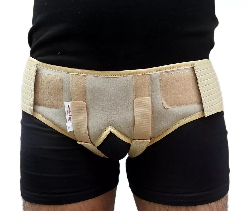 Men’s Inguinal Hernia Support Belt With 2 Removable Pressure Pad ebay.com