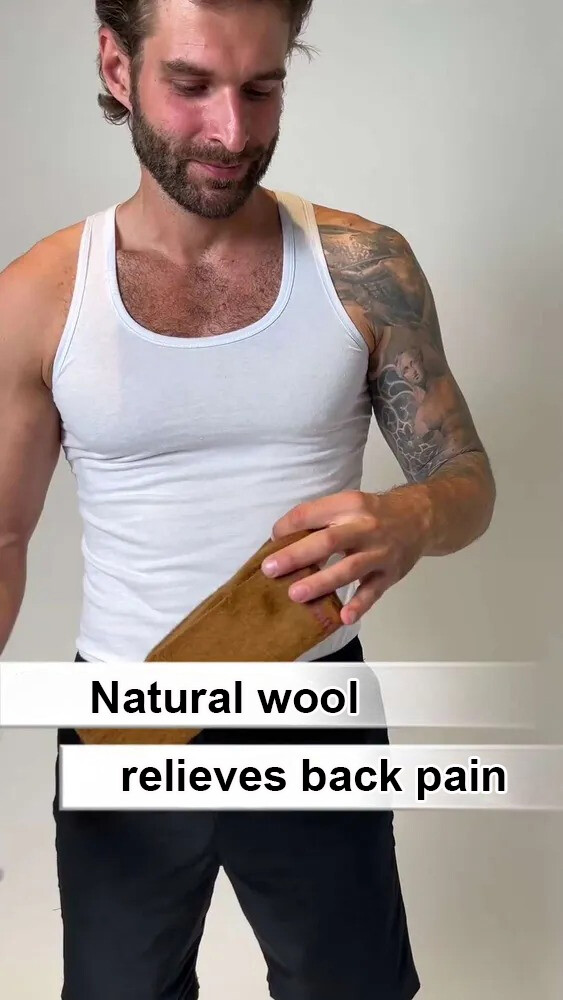 Warm Elastic Warming Belt Made from Camel Hair Wool Relief Back Pain Arthritis