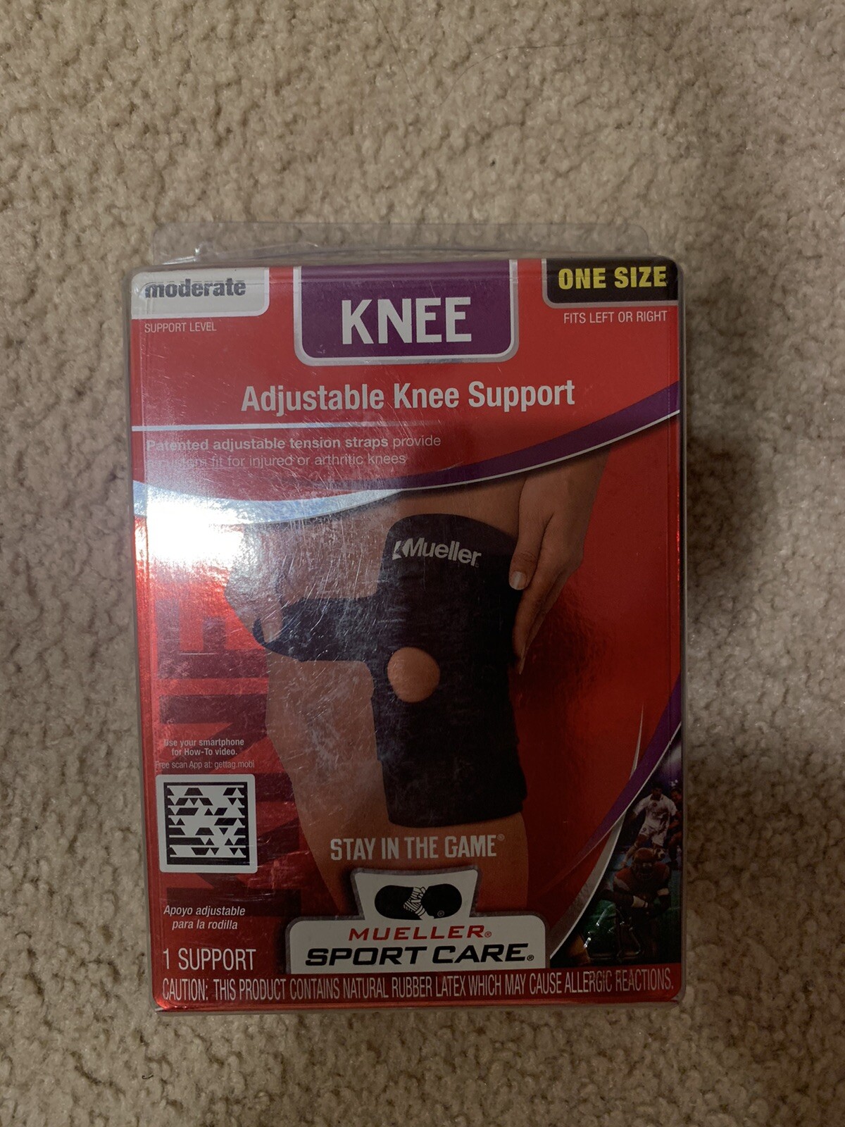 MUELLER Knee Support Sleeve Brace Adjustable, Sports Medicine, Fitness
