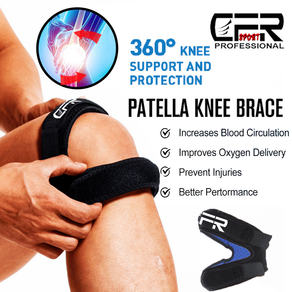 Knee Brace Support Patella Gel Strap Sport Joint Pain Relief Arthritis Running