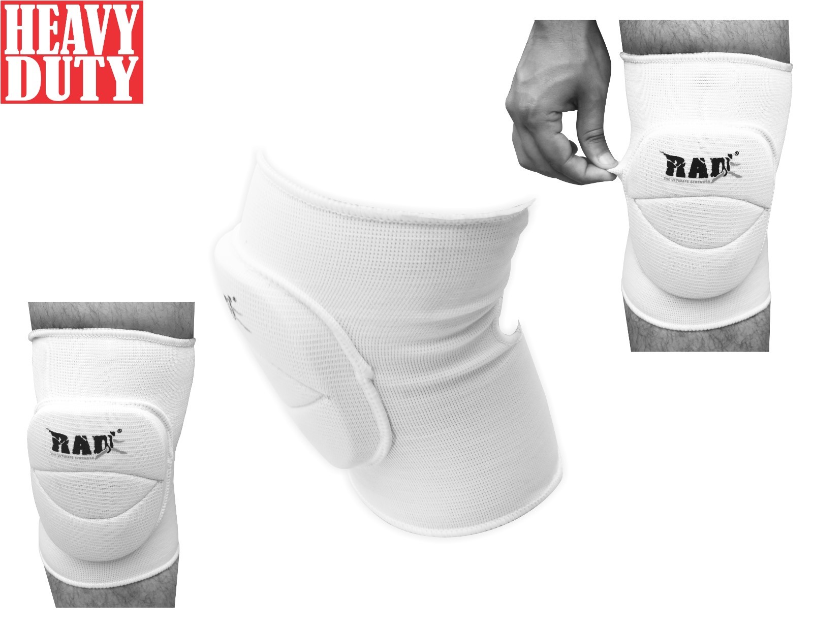 RAD One Pair PolyCotton Nonslip elastic Fiber Knee Pads Protector New