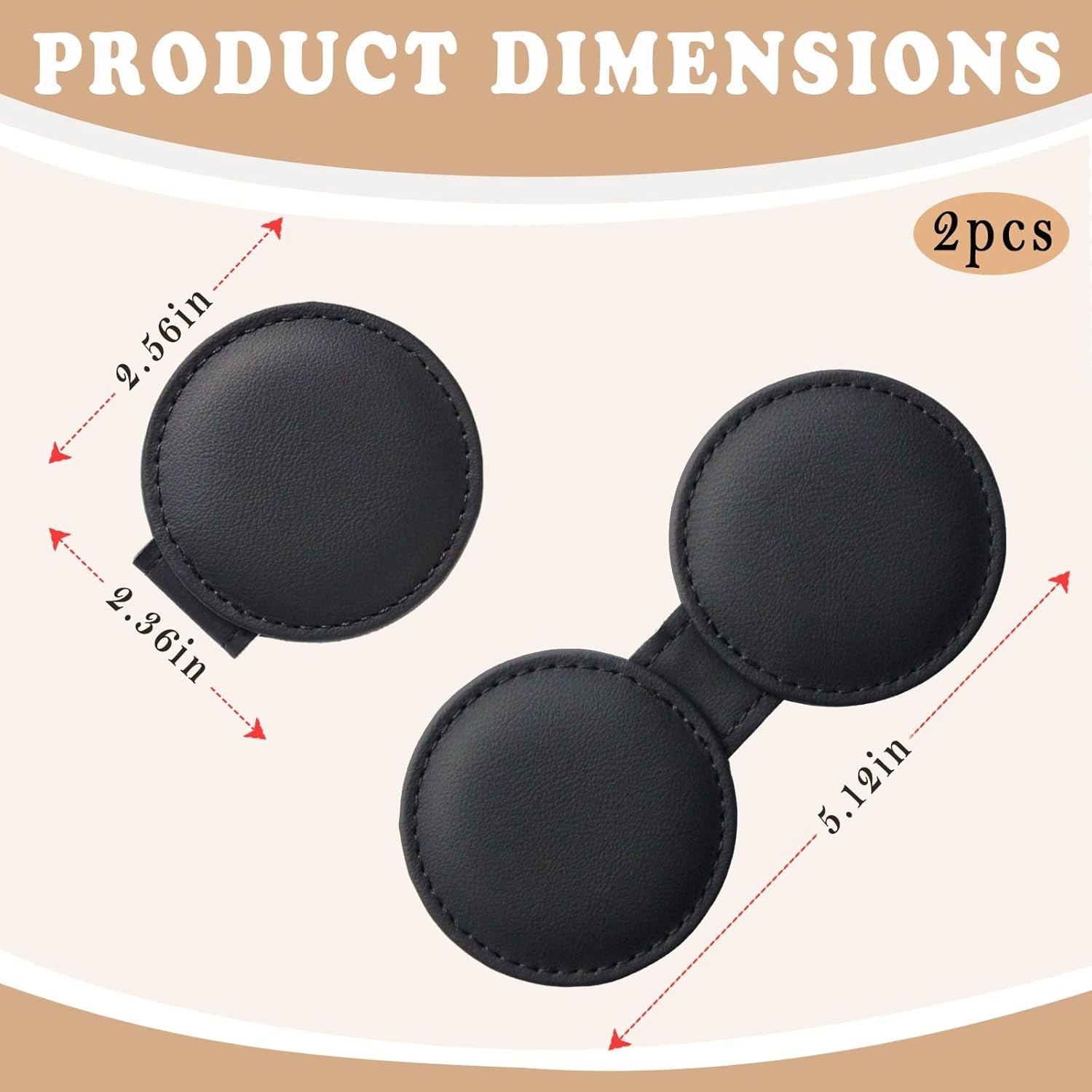 2 Pack Magnetic Belt Clip: Shoulder Strap Positioner, Relieves Neck Pressure