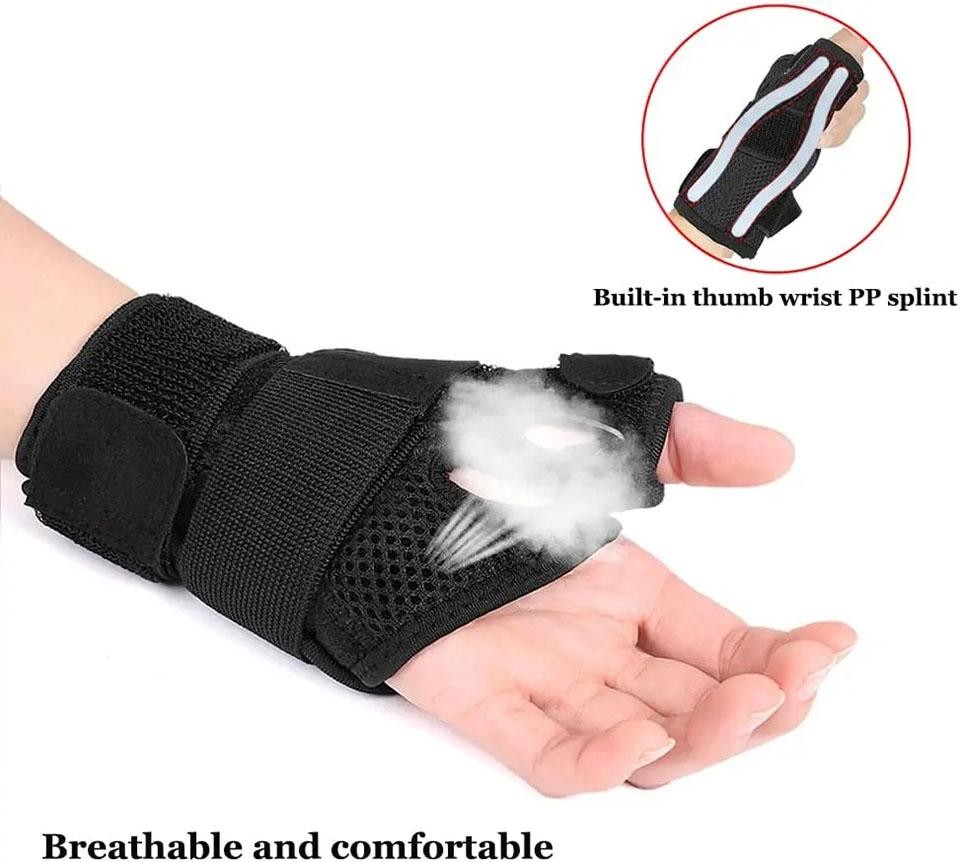 Aolikes 1pcs Flexible Splint Wrist Thumb Support Brace for Tendonitis Arthritis