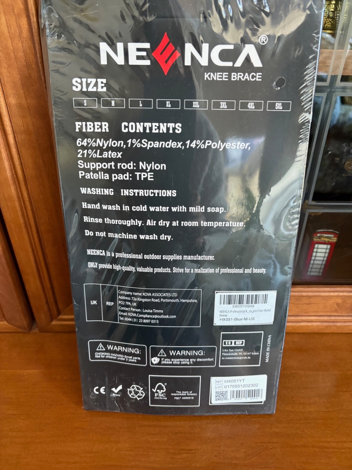 NEENCA Knee Brace Support ~ Blue~ Size M Sports Portection Series New Sealed
