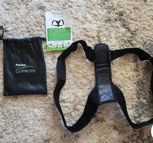 NWT Posture Corrector, black in color