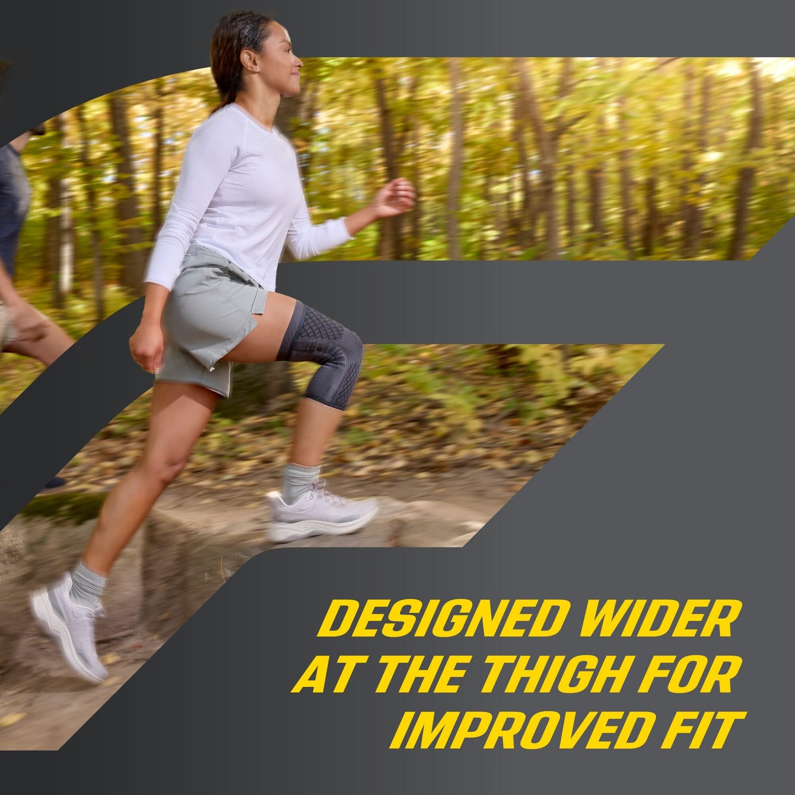 Premium Compression Knee Sleeve with Stabilizers, Removable Stabilizers, Adva…