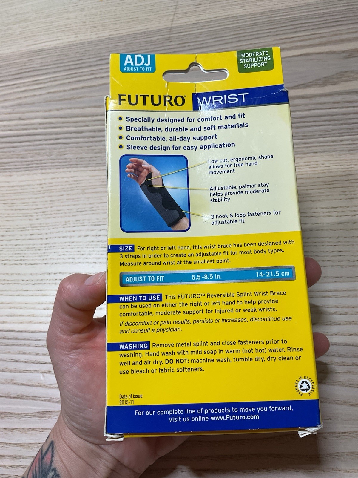 Futuro REVERSIBLE SPLINT WRIST BRACE