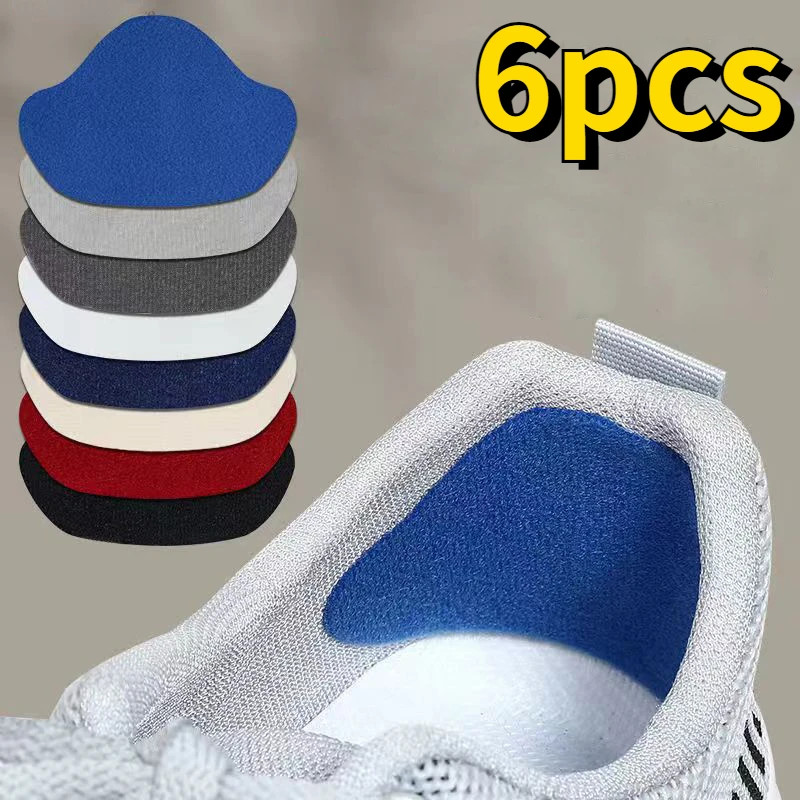 6Pcs Sports Shoes Repair Stickers Suede Heel Protector Anti-Wear Repair Holes Se