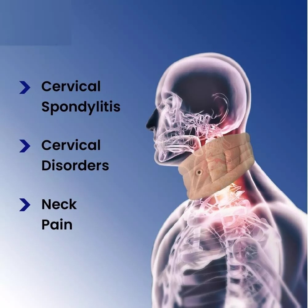 Tynor Cervical Collar Soft, Neck Support for Cervical Spine Immobilization woman
