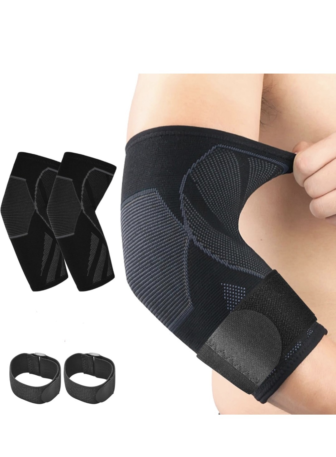 CYCLXY Arm Guards & Elbow Compression Sleeve 1 Pair. Small Tennis Elbow Braces