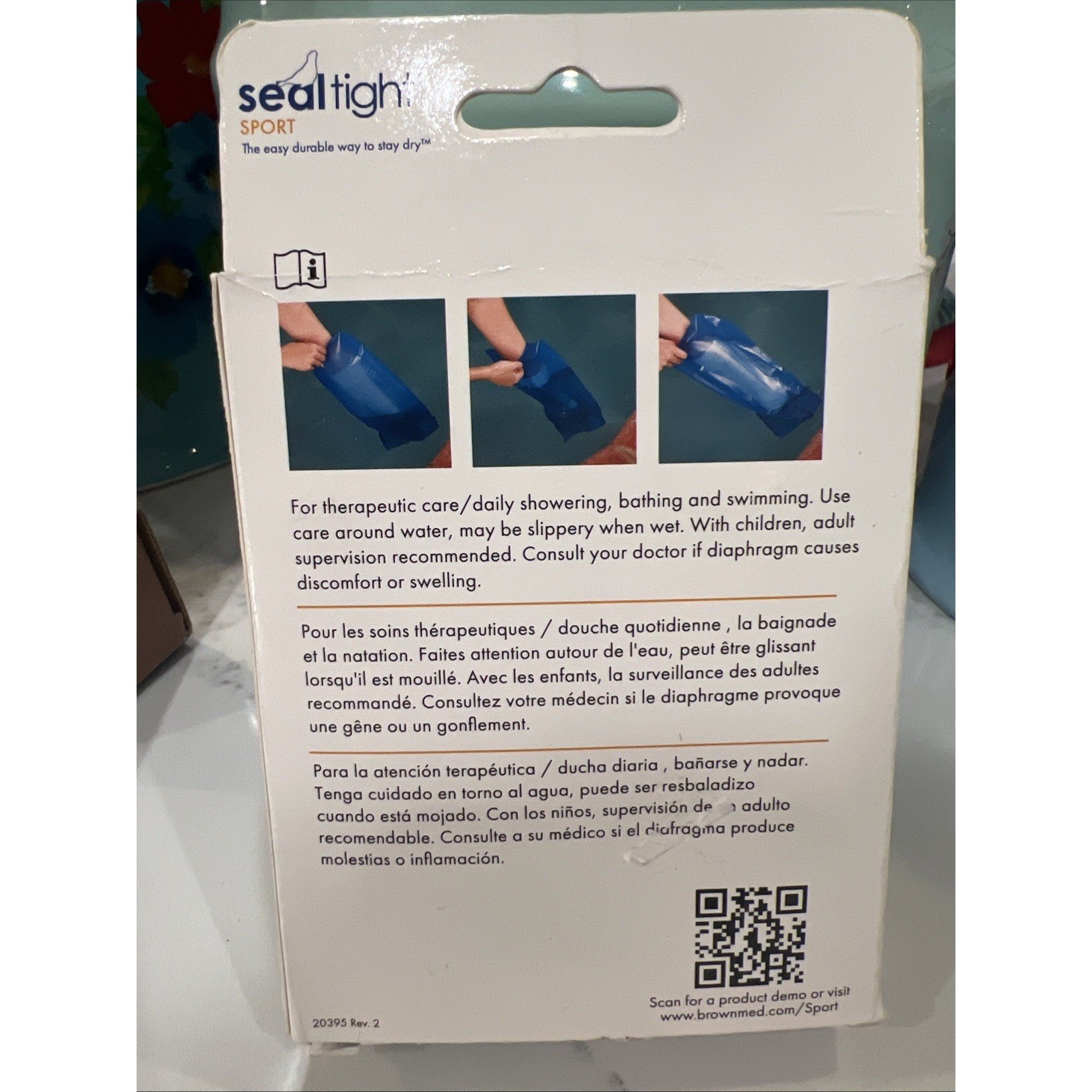 Seal-Tight SPORT PEDIATRIC LEG Cast Cover Waterproof Protector Swimming 20362 A1