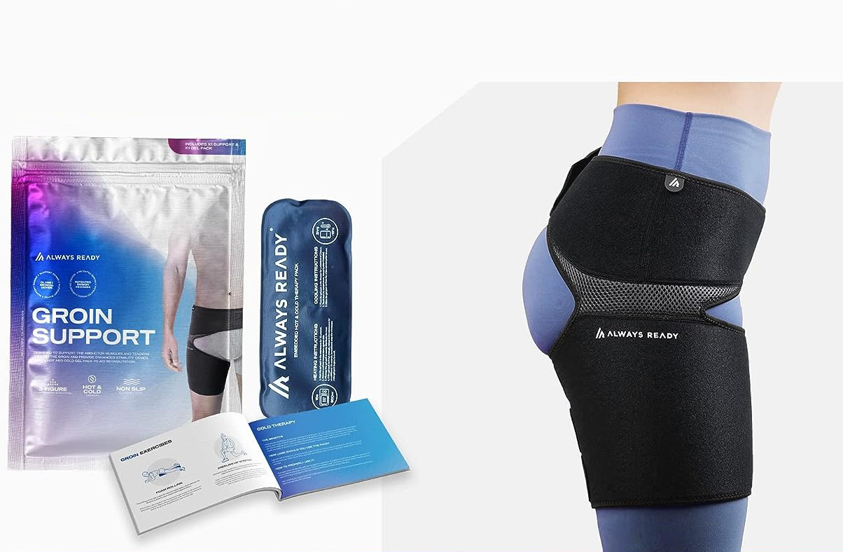 Always Ready Hip Brace for Sciatica Pain Relief w/ Hot & Cold Gel Pack M-XXL NEW