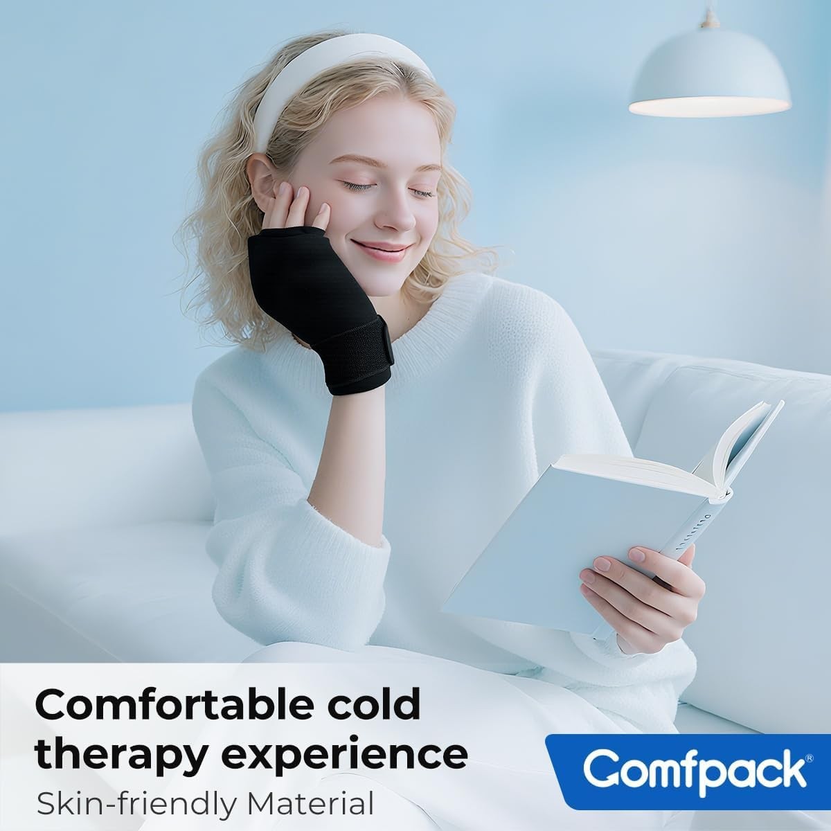 “Reusable Ice Pack Glove for Arthritis Relief, Hot Cold Therapy for Wrist Pain”