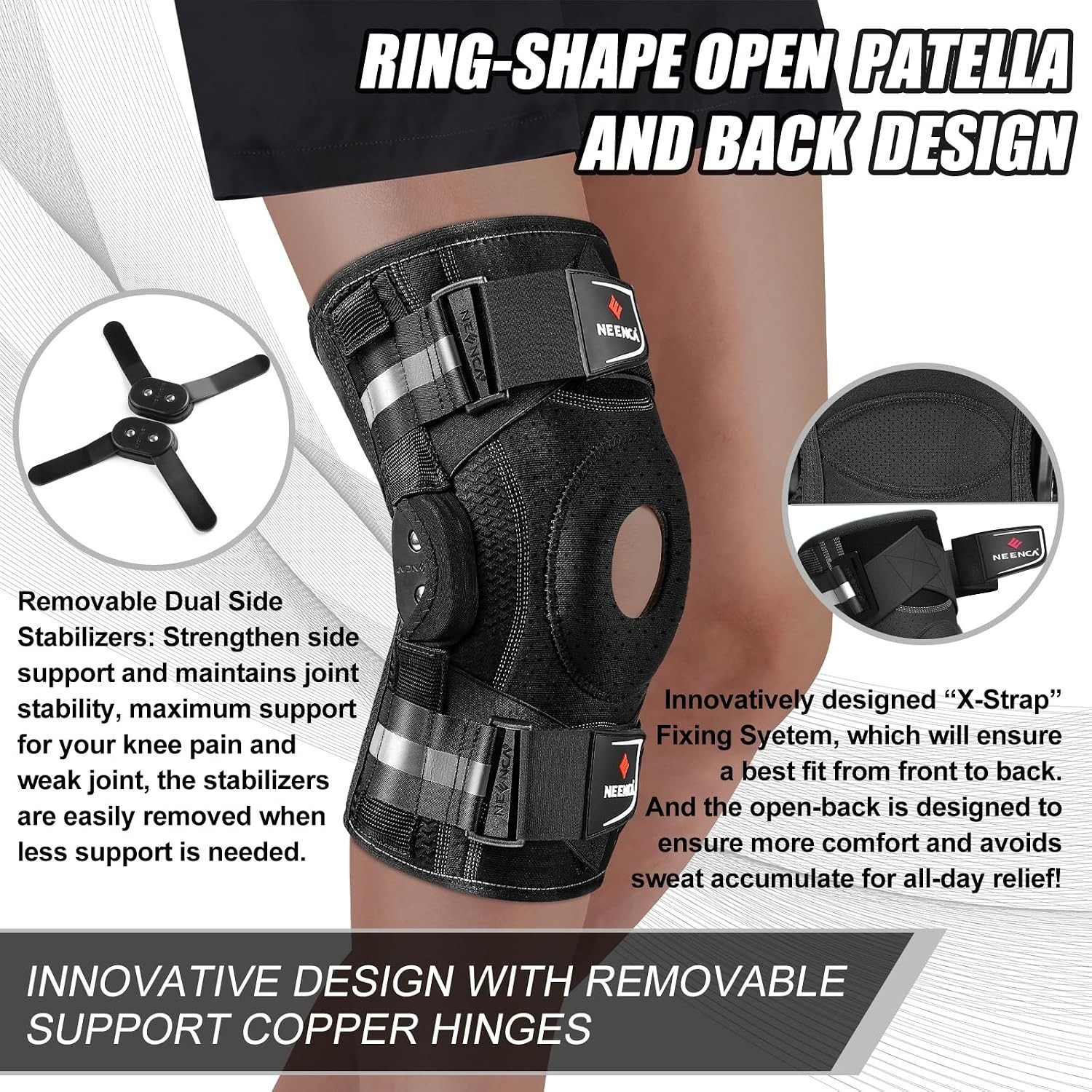 Comfortable and Breathable Knee Support Brace – Non-Slip Design for Active Life
