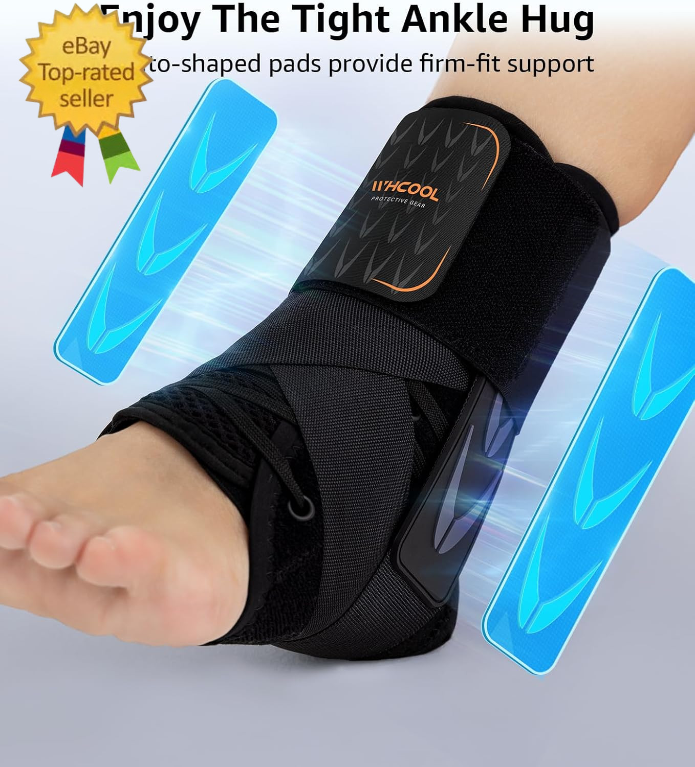 Slim-Fit Ankle Brce for Sprained Ankle Qick Lace up Ankle Support for Women Men